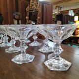9 glasses val st Lambert model Metternich very good condition model 1946
