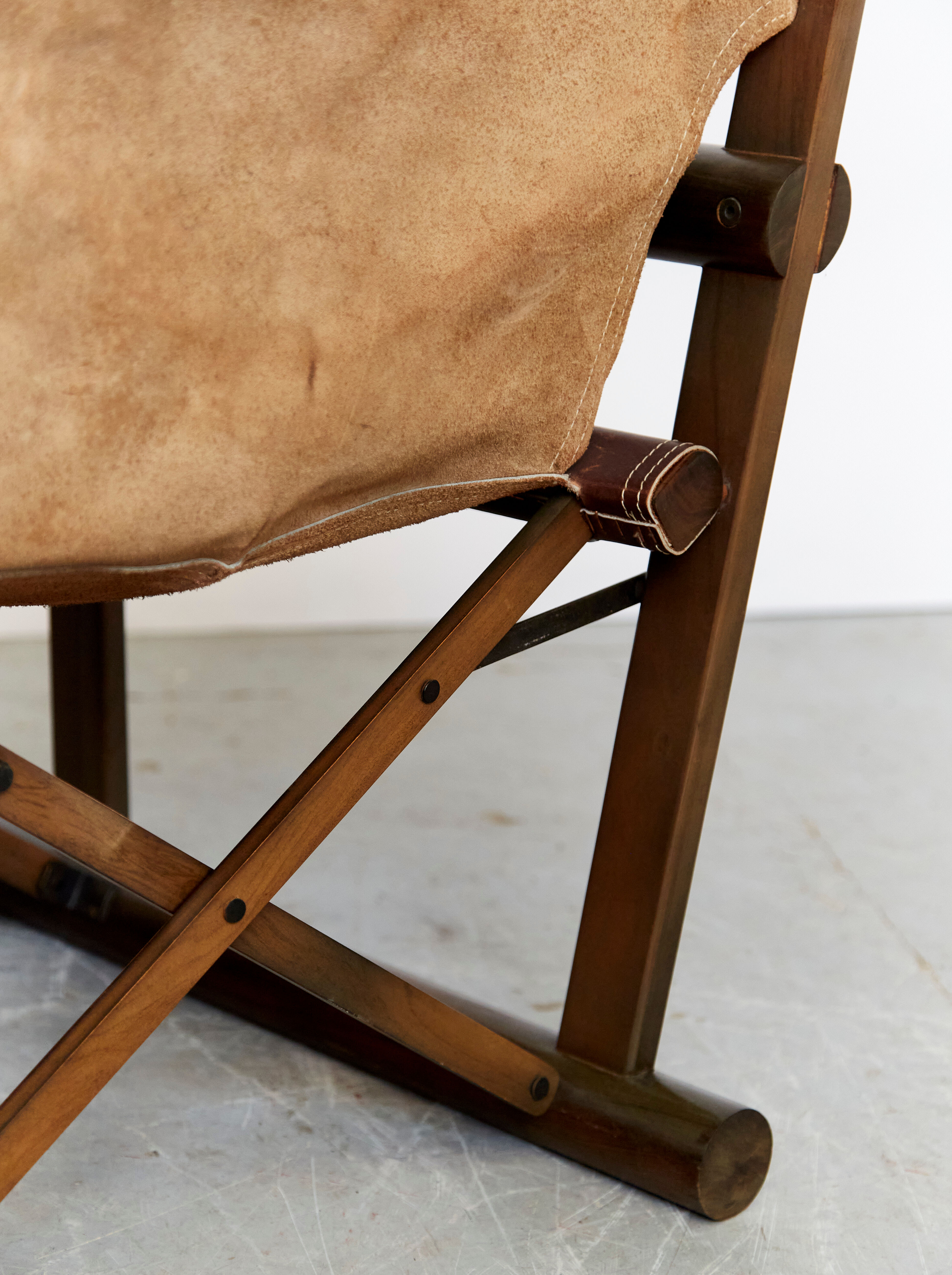 Sergio rodriguez folding chair & ottomane for oca