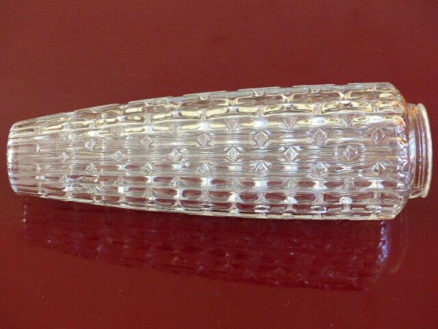 Large vintage brass and glass wall light 1950