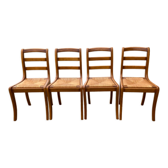 4 barn mulched chairs