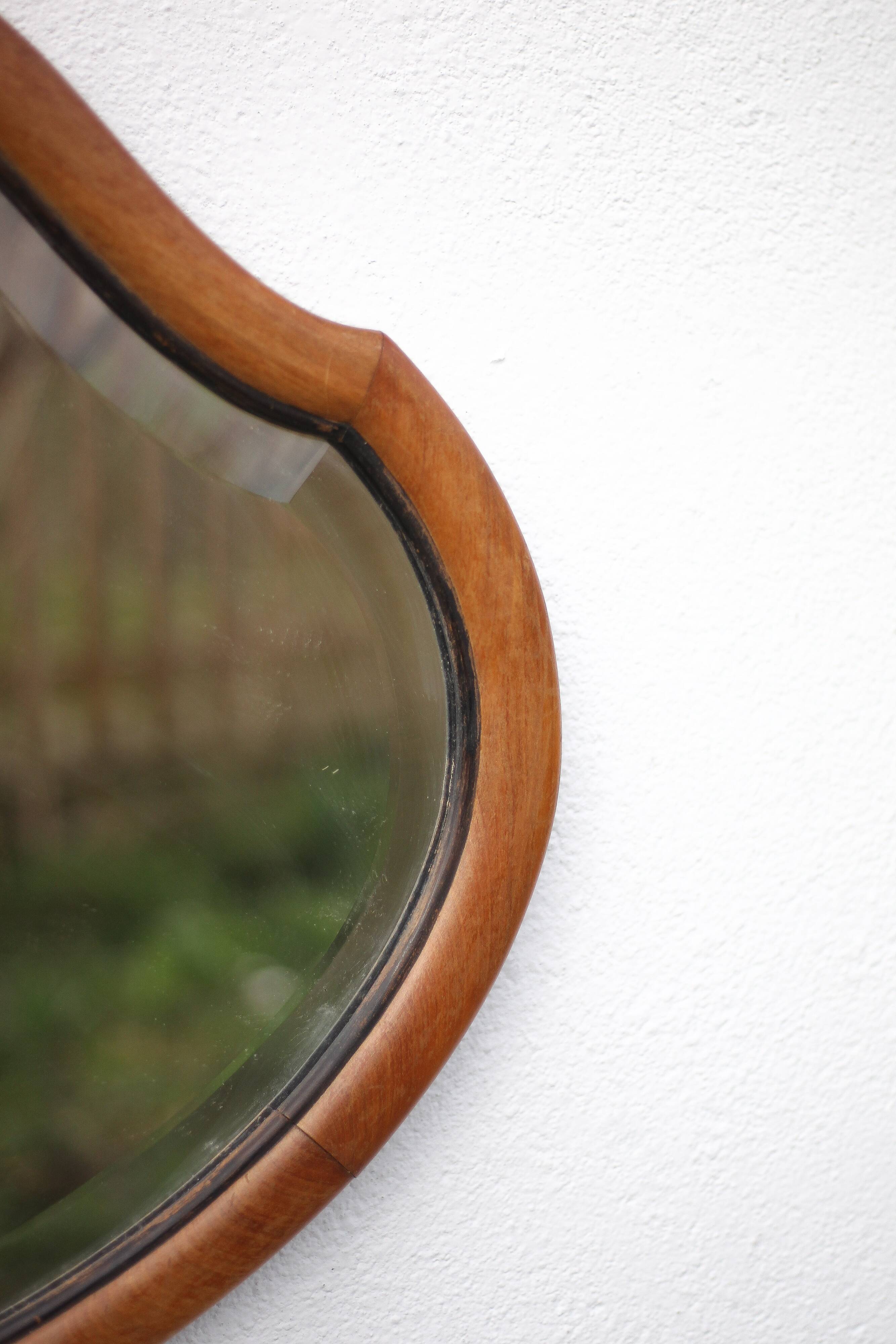 Large vintage mirror, wall mirror, beveled mirror, wall mirror