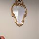 Antique gold baroque mirror 60 x 48cm