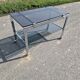 1970s chrome and smoked glass coffee table