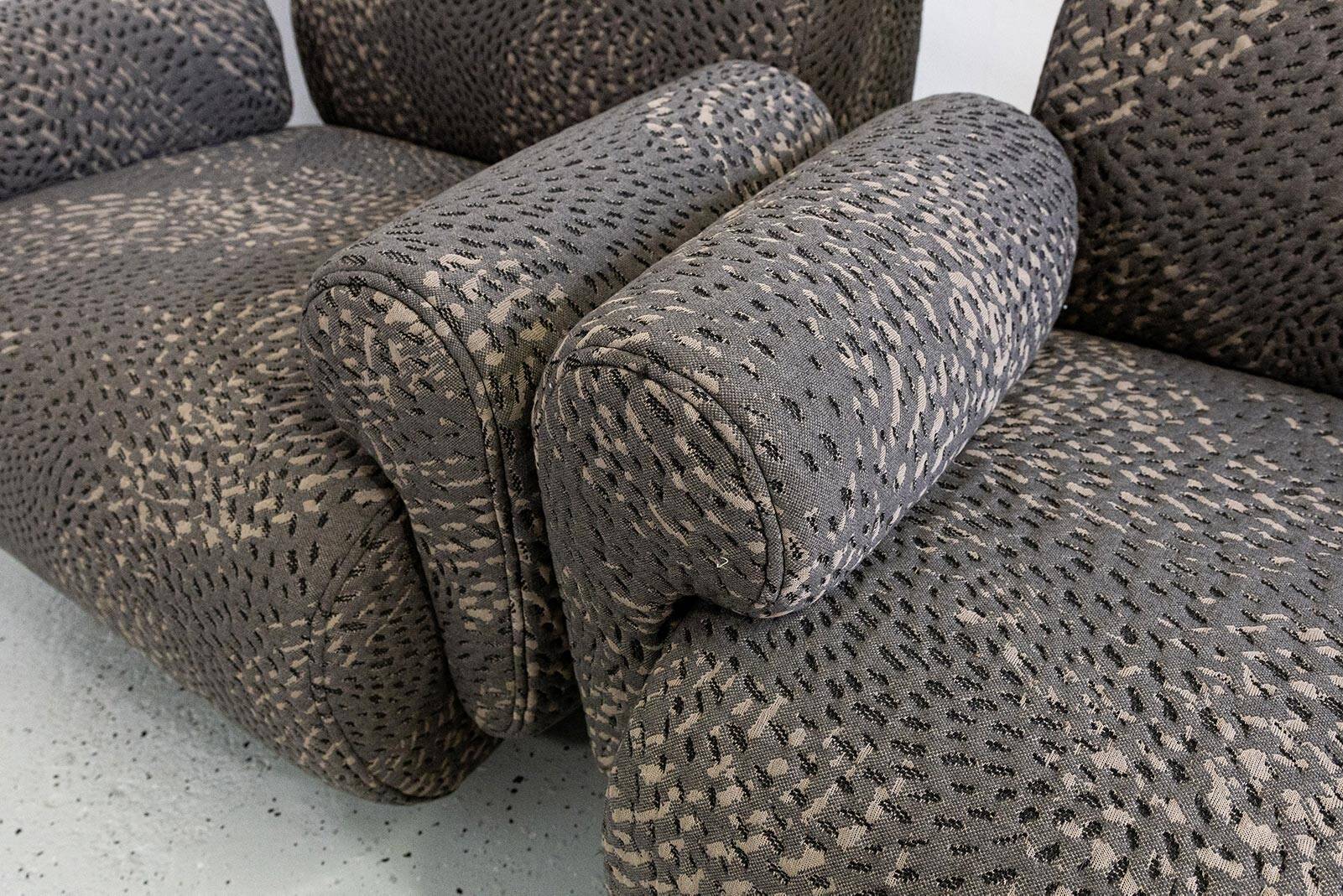 Modular lounge chairs/sofa by Eberhard Geißler, Oelsa, Germany, 1970s