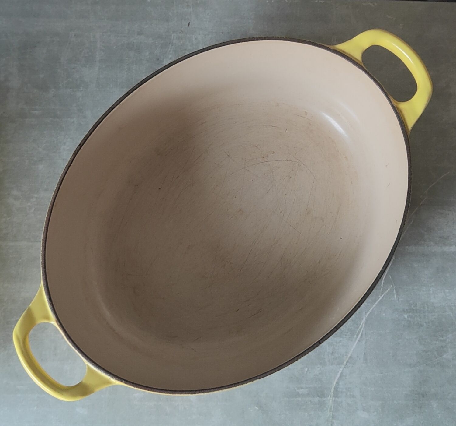 Le Creuset Yellow Oval Casserole