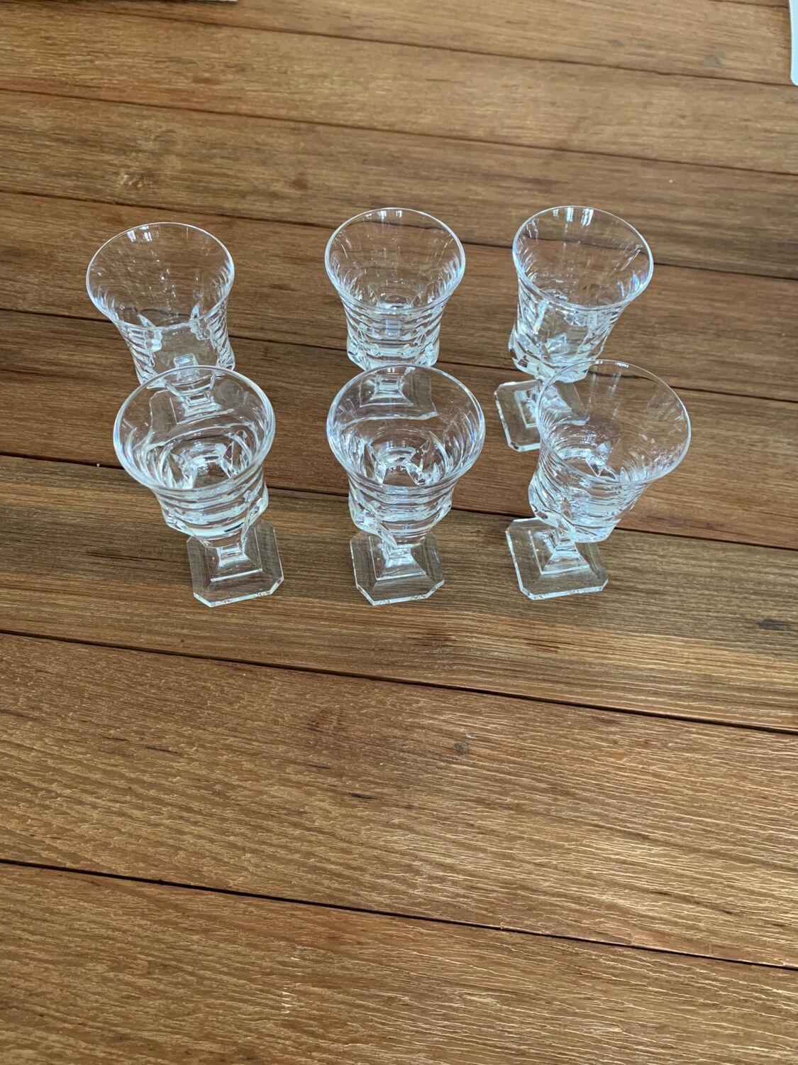 Douze Verres à Eau Modèle Piccadilly En Cristal Incolore De