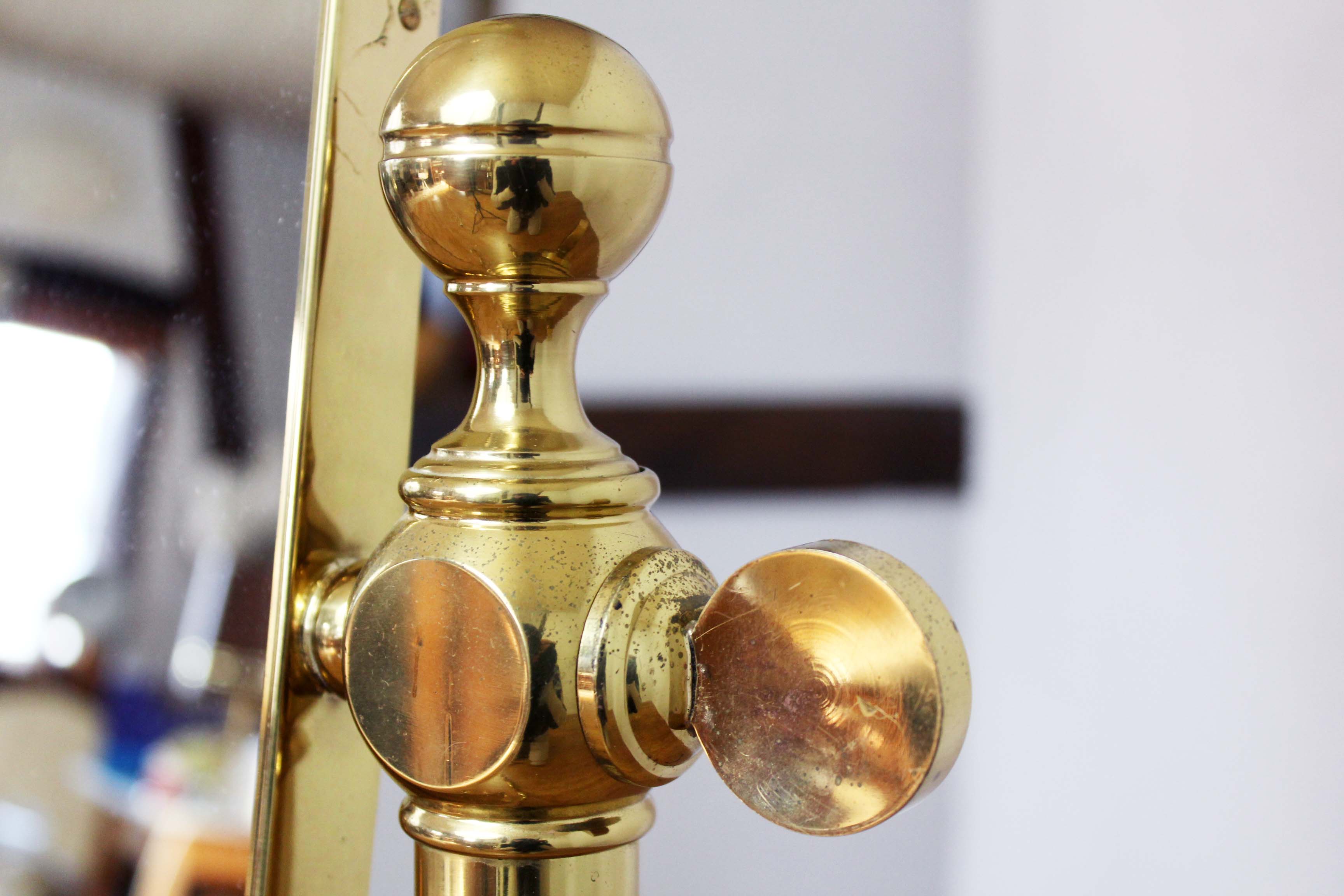 Brass psyched mirror 160x29cm