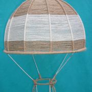 Jute hanging lamp for children's room