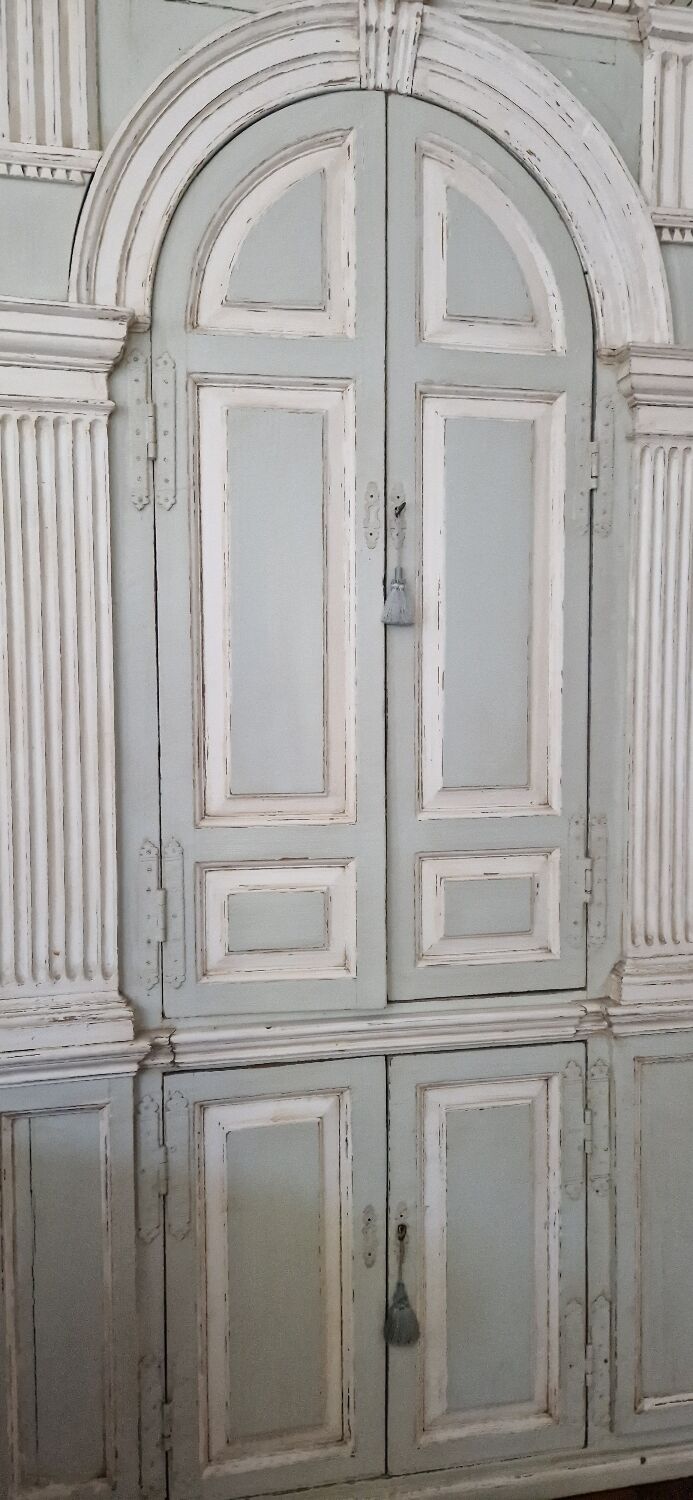 19th-century corner furniture, Louis XIV style.