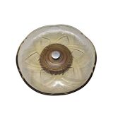 Art Deco glass Bowl On Foot, 1930s