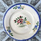 Set of 6 old Digoin flat plates