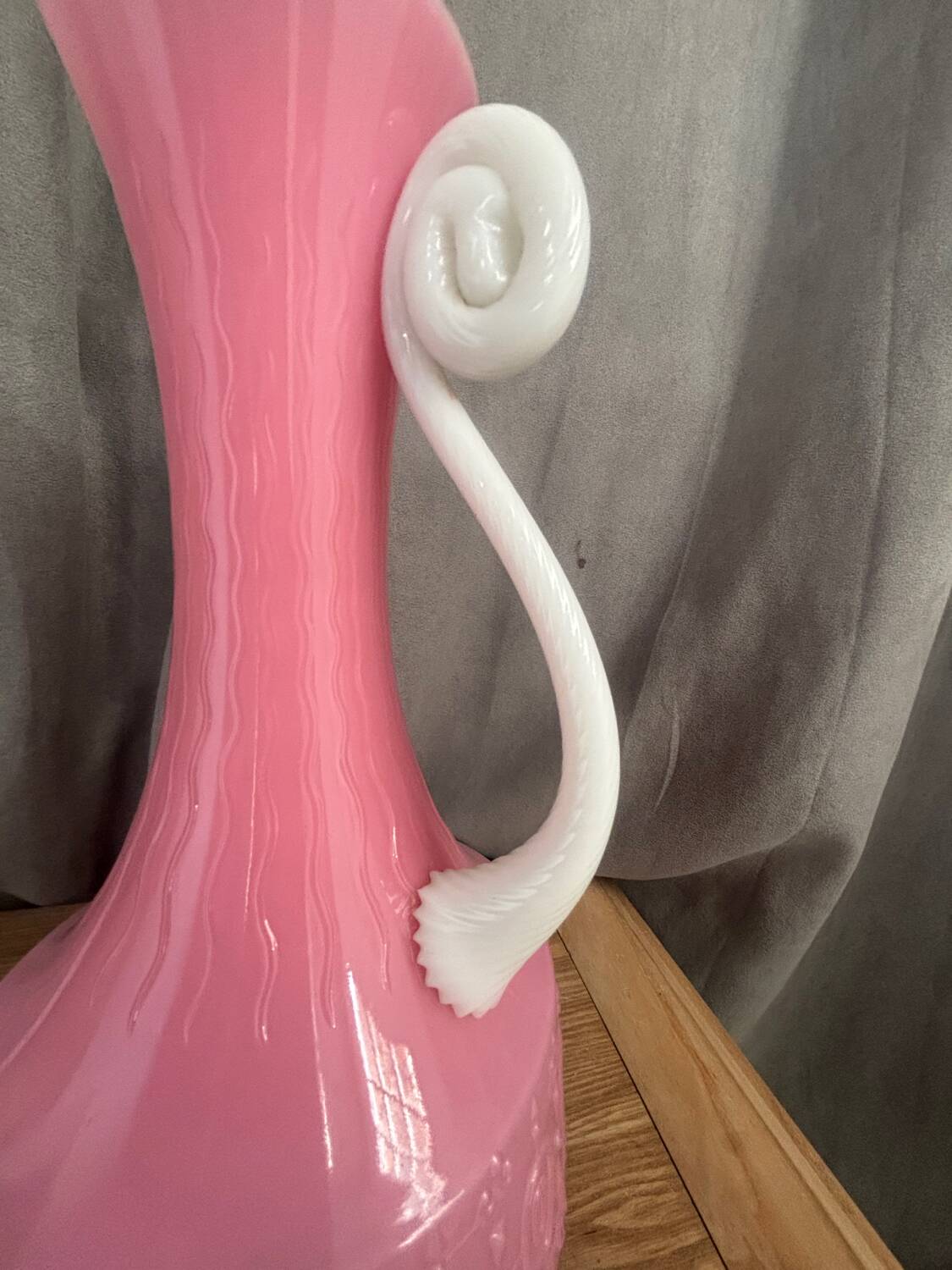 Vintage opaline rose vase design