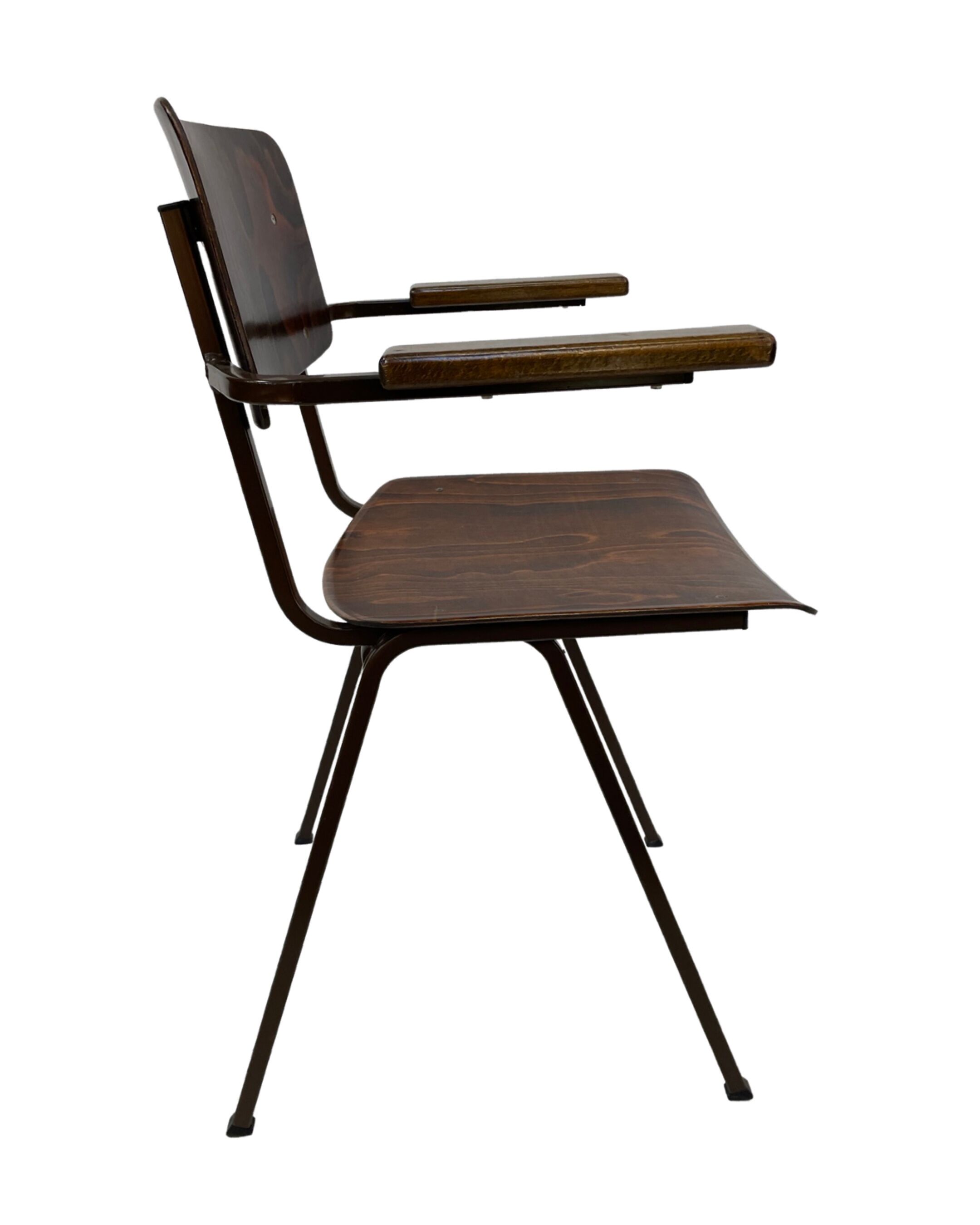 Chaises vintage school années 1960 Eromes