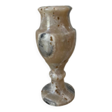 Vase ancien en onyx beige