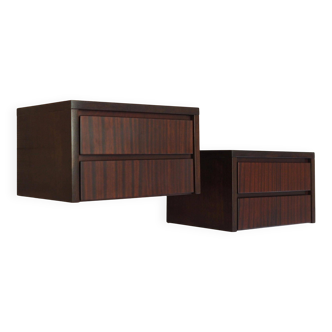 Set of hanging bedside cabinets, Danish design, 1970s, production: Denmark