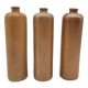 Trio de bouteilles en grès
