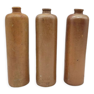 Trio of stoneware bottles