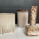 Vintage trio of ceramic vases