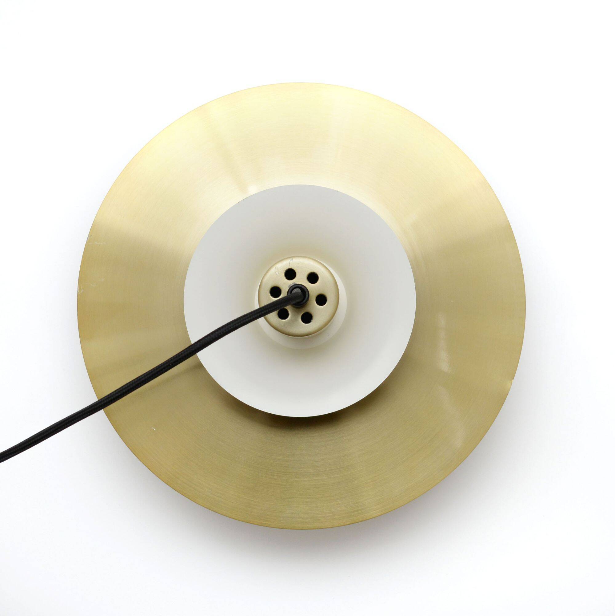 Golden vintage lamp, Denmark 1970s