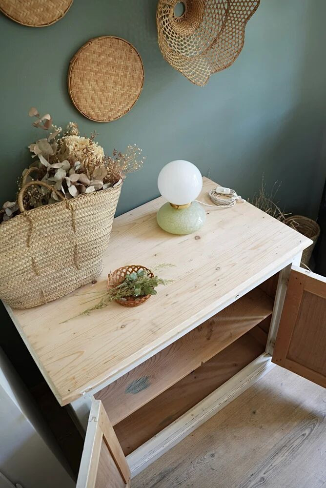 Buffet parisien patine blanche