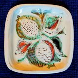 Old vintage ceramic dish Vallauris 50s 60s