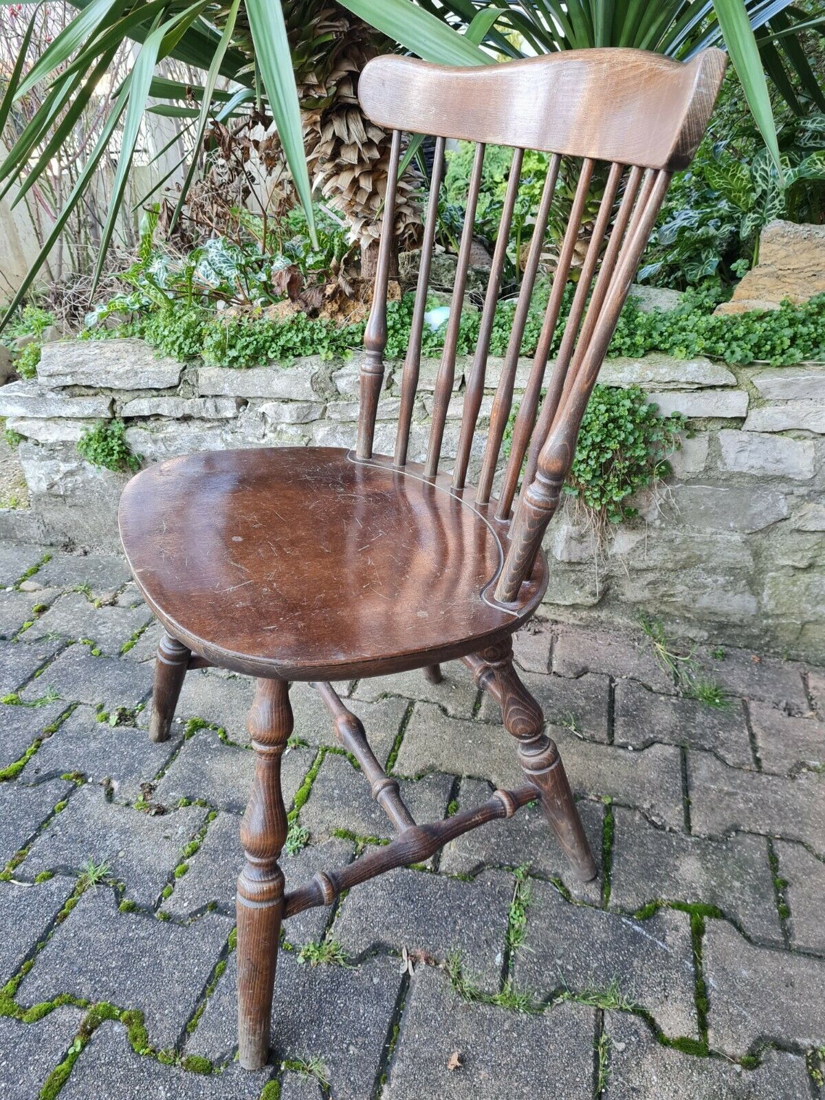 Large format chair turned wood