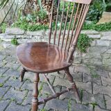 Large format chair turned wood