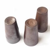 Set of 3 large sandstone cups