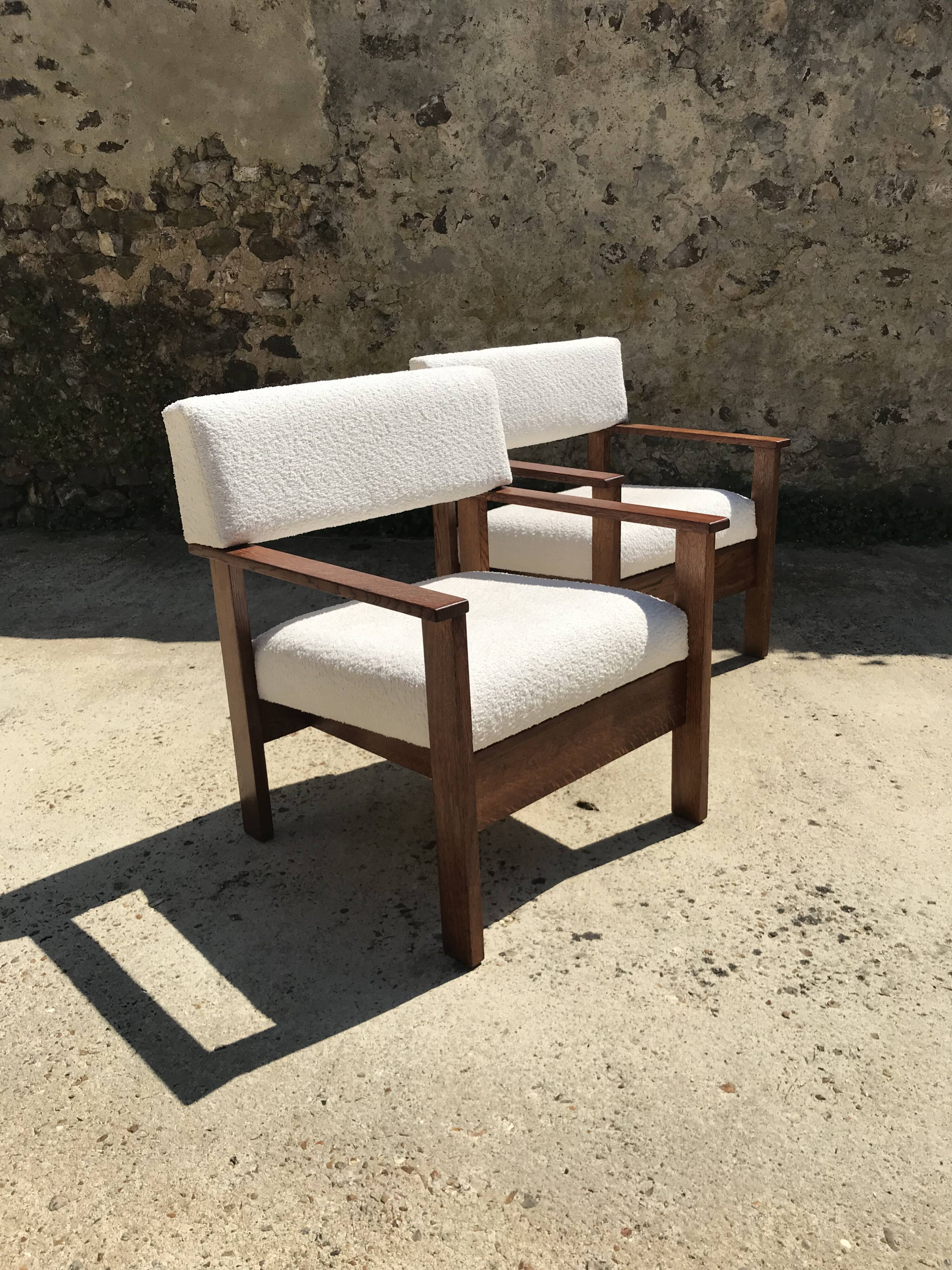 Pair of Scandinavian armchairs