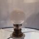Art Deco table lamp, blue glass sphere, Charles Schneider workshop, 1940s – France