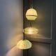 Suspension cascade three lights grlobes vintage