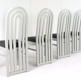 Set of 4 eighties design chairs 'Meern'