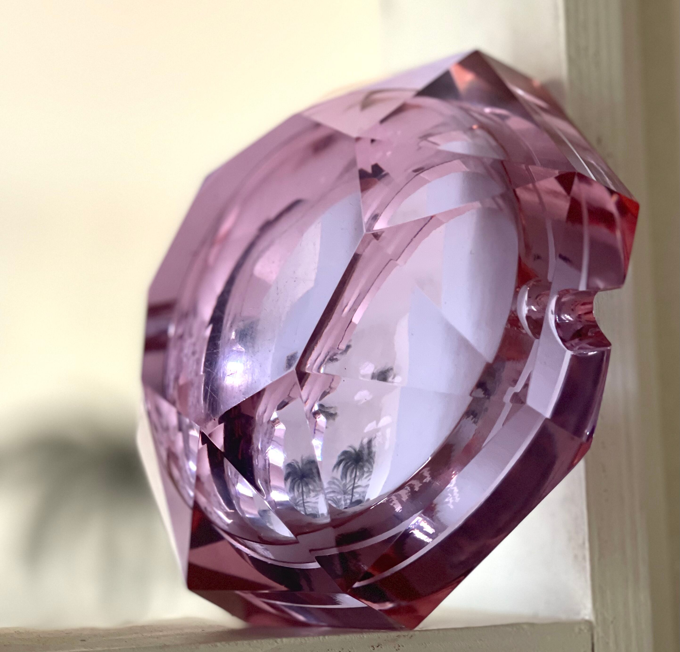 Crystal ashtray 1970