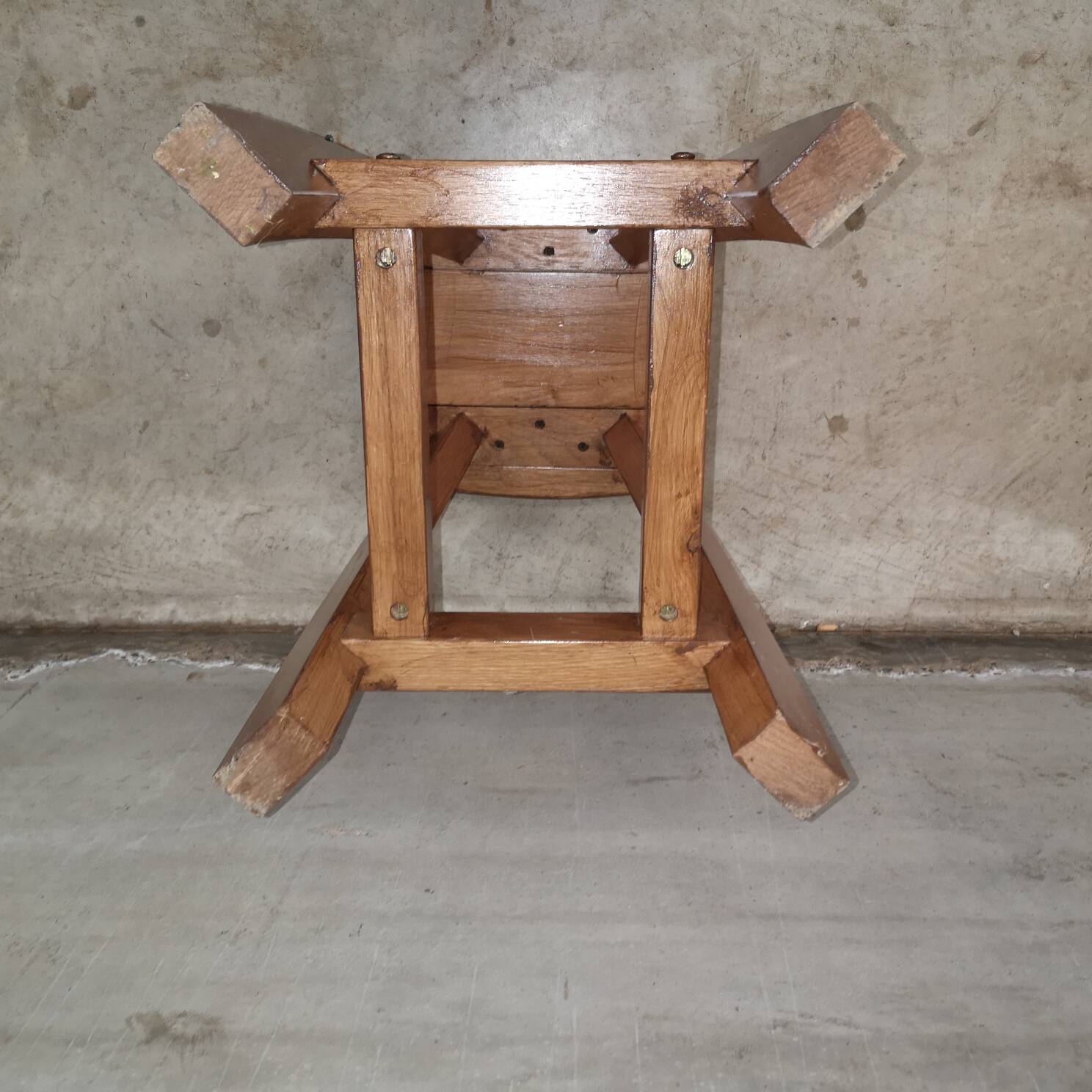Vintage wooden bar stool
