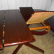 Round table central feet with 2 extensions of the 70s / 80s