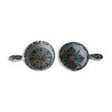 PAIR OF CERAMIC PANS FROM VALLAURIS SIGNED ANTOINE FAZIO