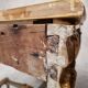 Console de style louis xv sur quatre pieds - bois laqué - 19ème