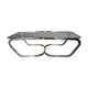 Stainless coffee table and smoked glass 1973