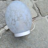 Lampe oeuf en verre de Clichy