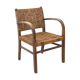 Fauteuil bridge en bois et corde, 1960