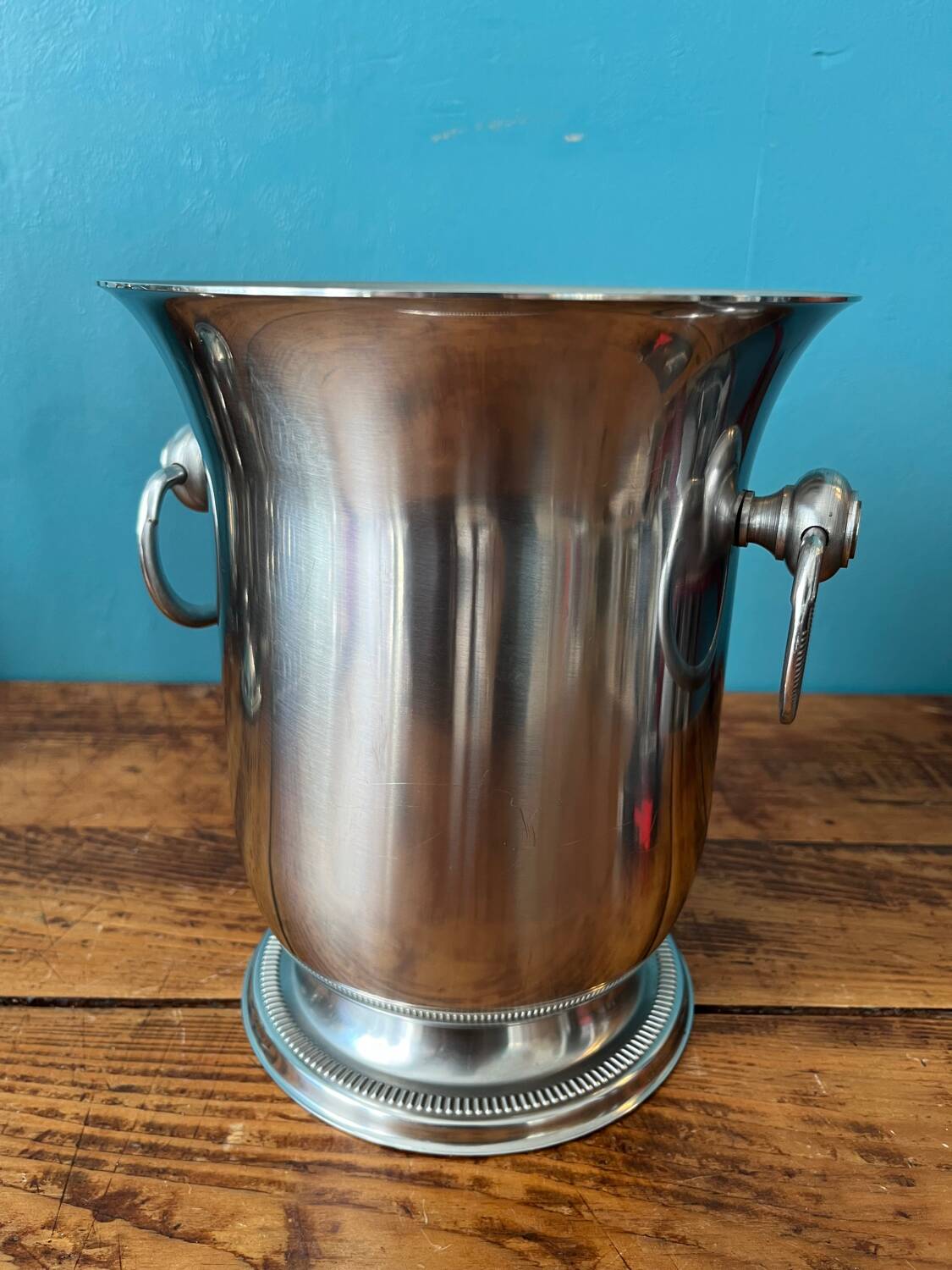 Ice bucket, champagne, Jean Couzon bottle