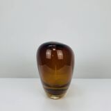 Vintage Holmegaard style blown glass heart vase
