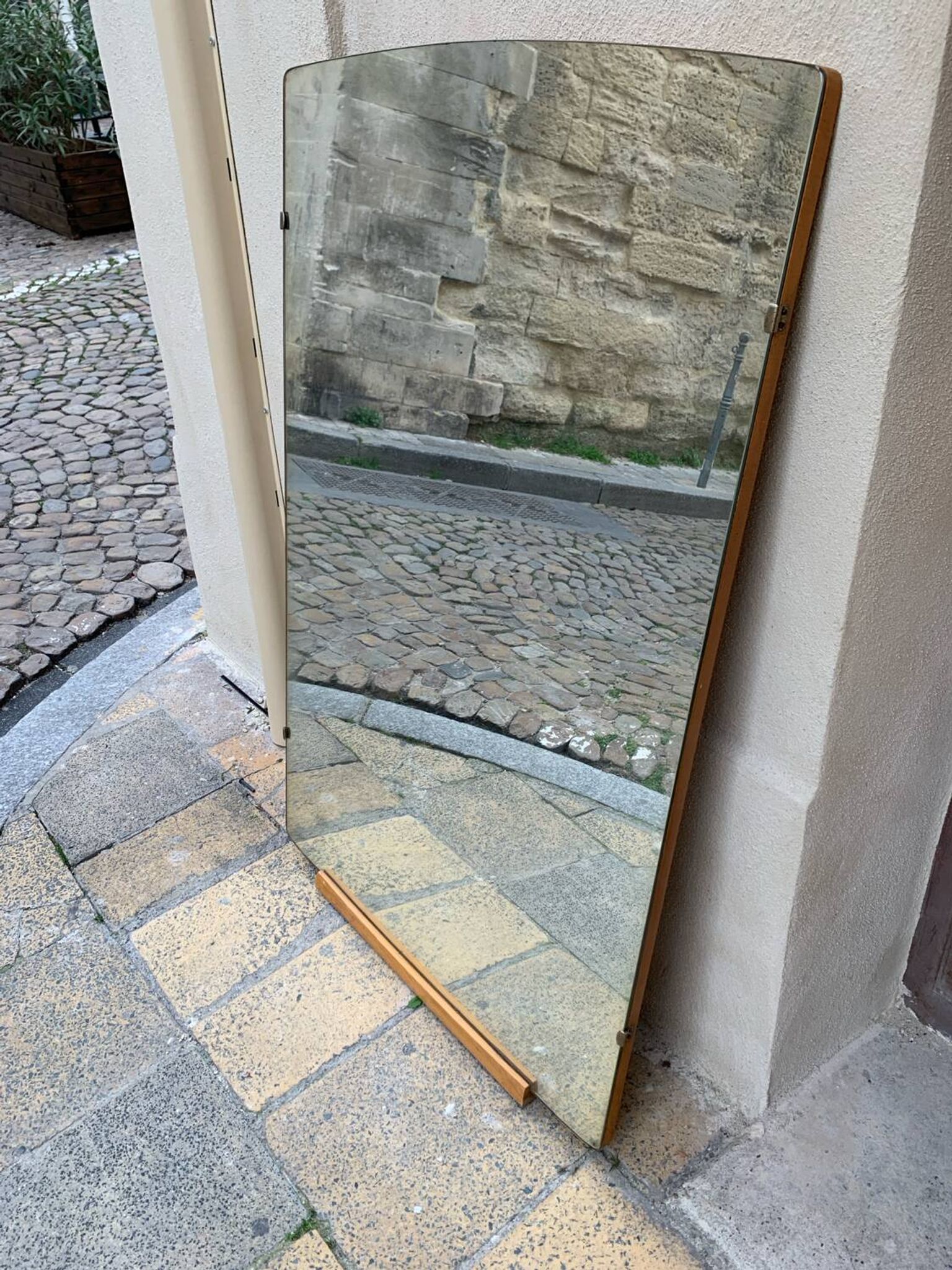 Grand miroir vintage à poser