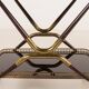 Italian mid century brass bar cart, serving trolley, 1960s