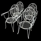 Fauteuils provençaux en fer forgé