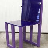 Chaise en métal et plexiglass création unique