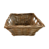 Vintage wicker square basket