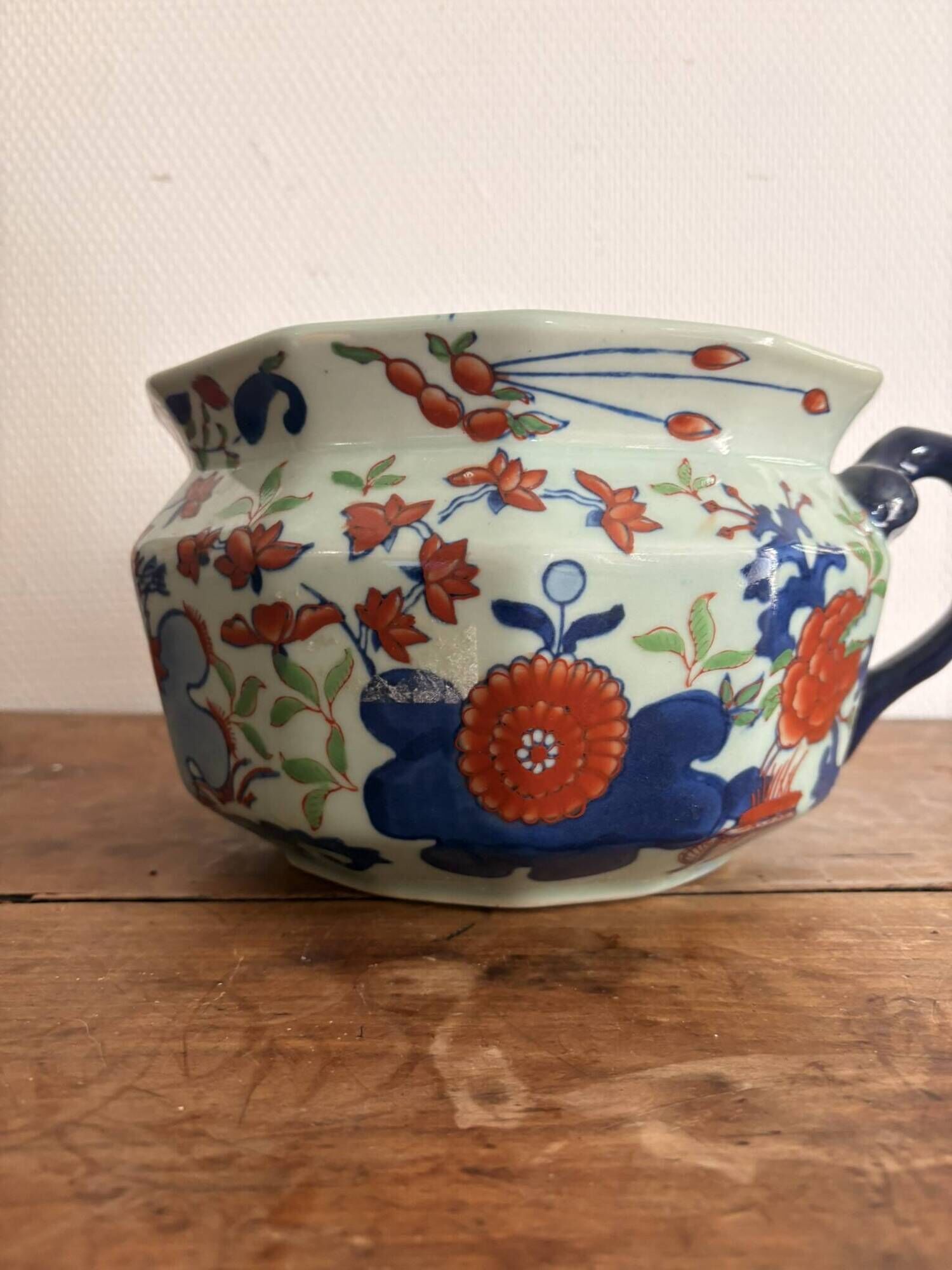 Cache Pot Porcelain English Jardinière Ironstone Celadon Japanese Imari