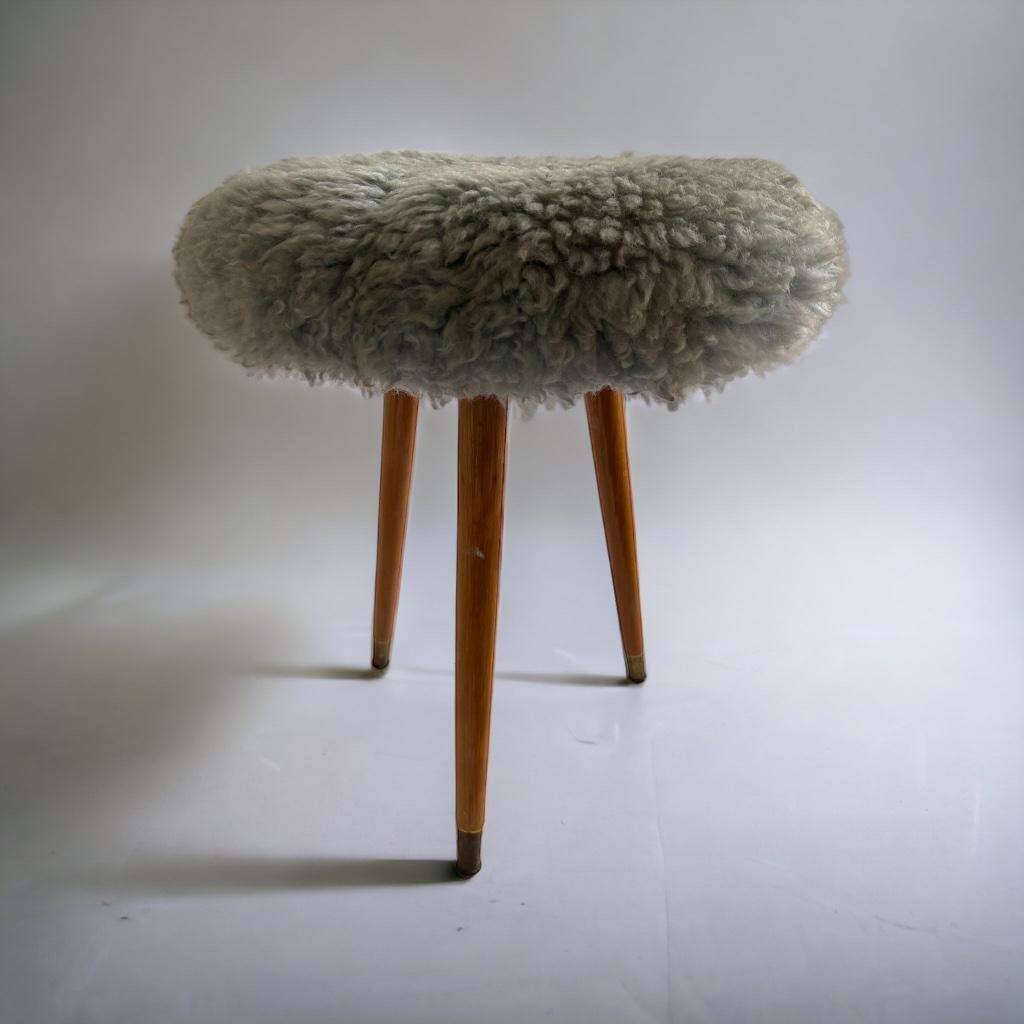 Tabouret moelleux vintage / tabouret / pouf