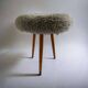 Tabouret moelleux vintage / tabouret / pouf
